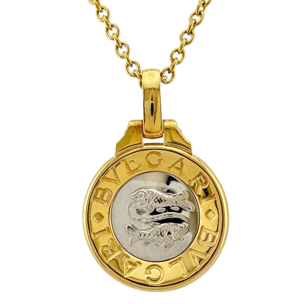 ブルガリ 18k チャーム イエローゴールド BVLGARI ブルガリ ホロスコープ ネックレス 18金 K18イエローゴールド