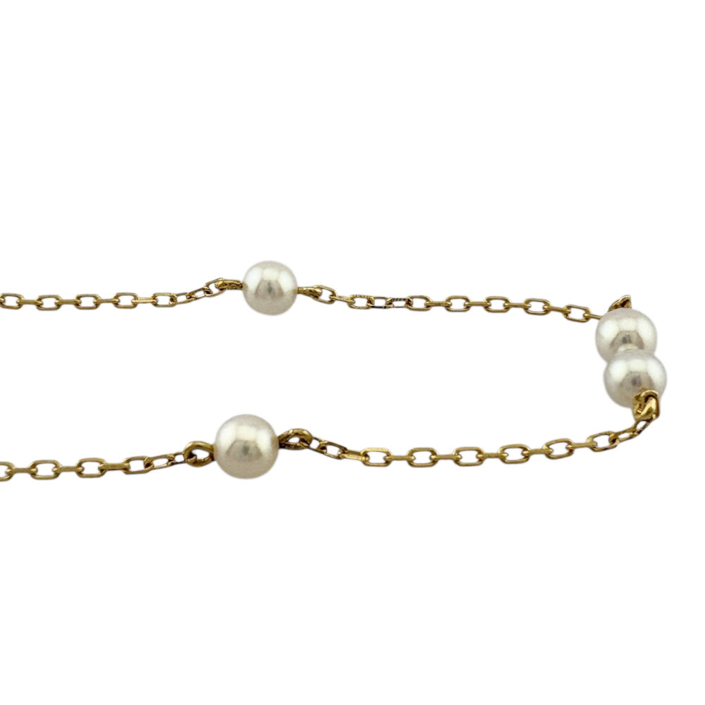 MIKIMOTO ミキモト ブレスレット 18金 K18イエローゴールド パール