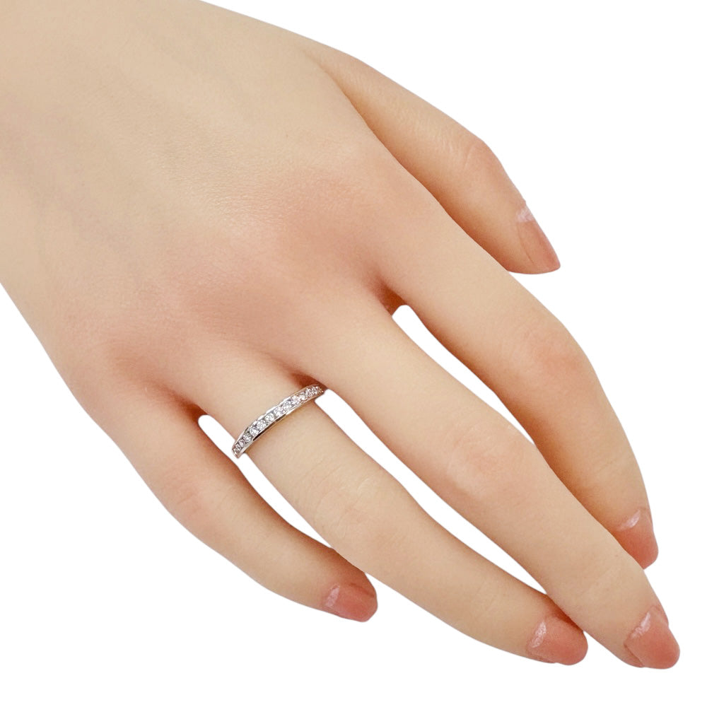 TIFFANY&Co. ティファニー ハーフエタニティ リング 指輪 9号 Pt950