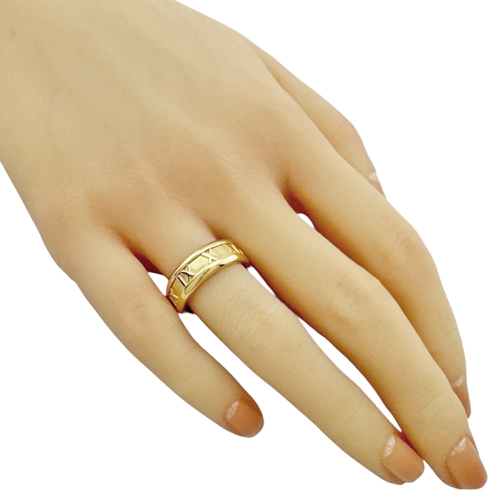 TIFFANY&Co. Tiffany Atlas Ring Size 13 18K K18 Yellow Gold Women's