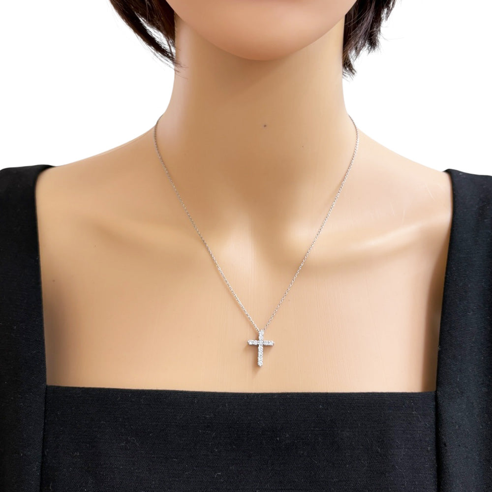 TIFFANY&Co. ティファニー スモールクロス ネックレス Pt950プラチナ