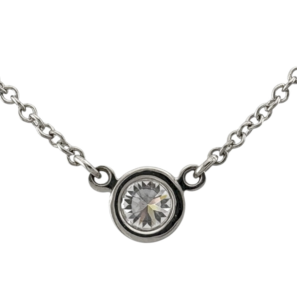 TIFFANY&Co. ティファニー バイザヤード 約0.14ct ネックレス Pt950