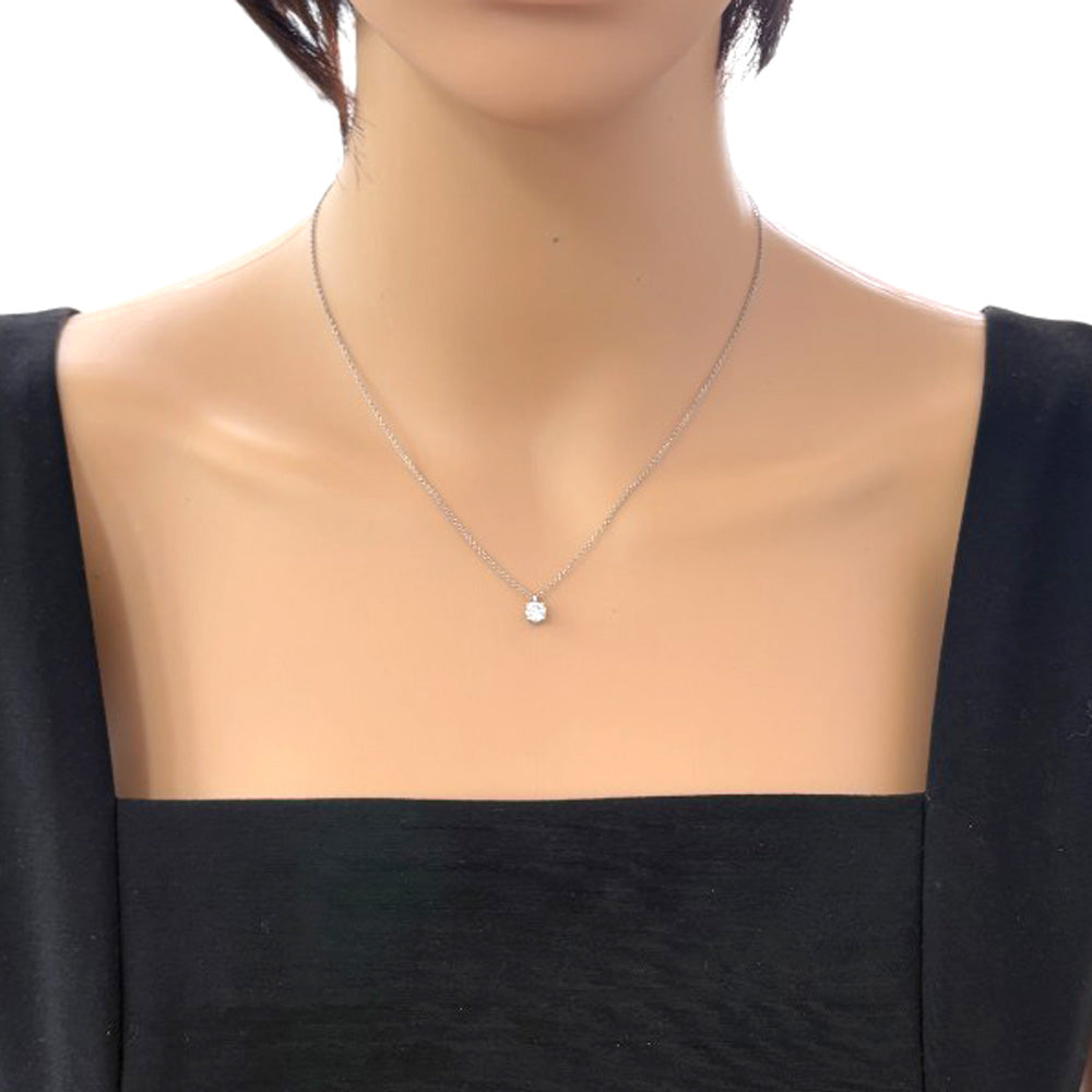 TIFFANY&Co. ティファニー ソリティア ネックレス Pt950プラチナ 