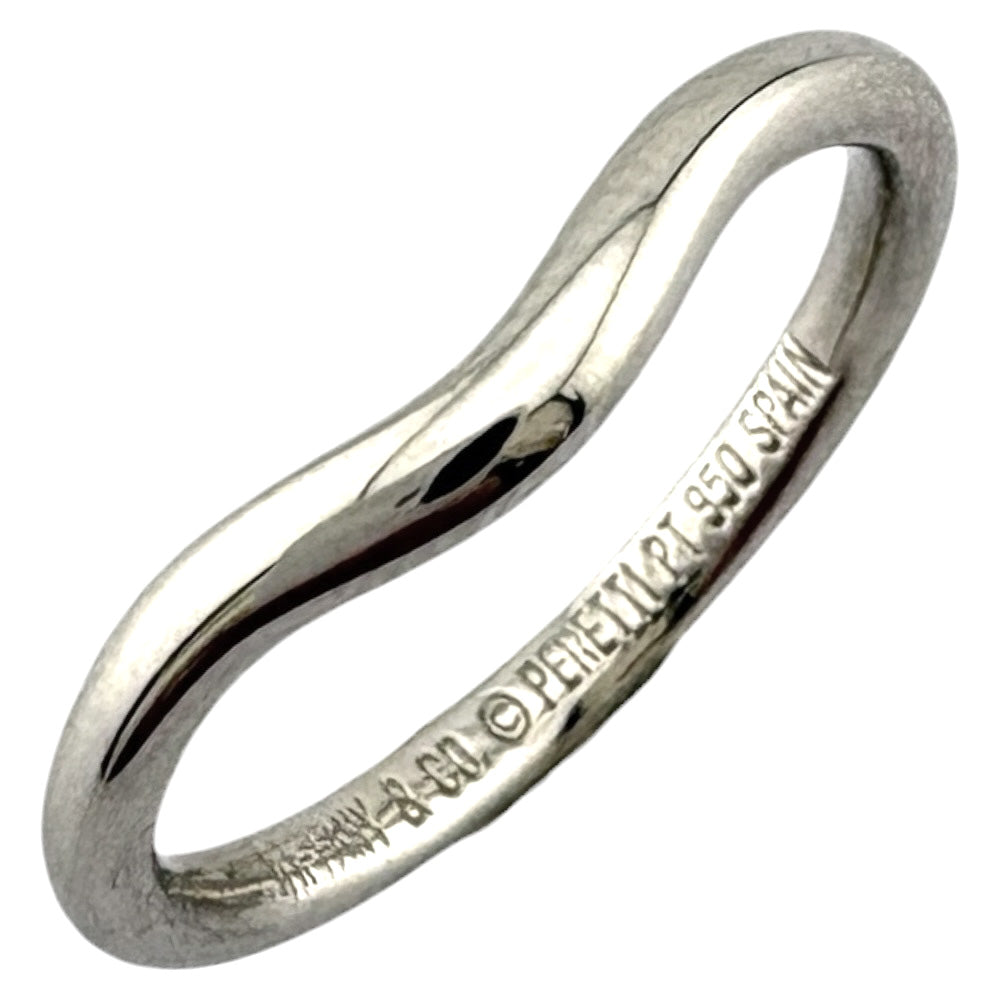 TIFFANY&Co. ティファニー カーブ ド バンド リング 指輪 8号 Pt950