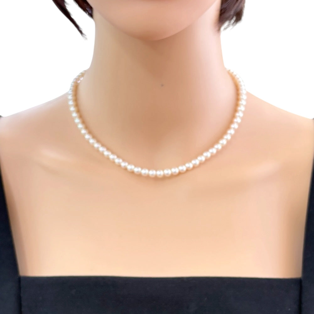 MIKIMOTO ミキモト ネックレス 18金 K18イエローゴールド パール