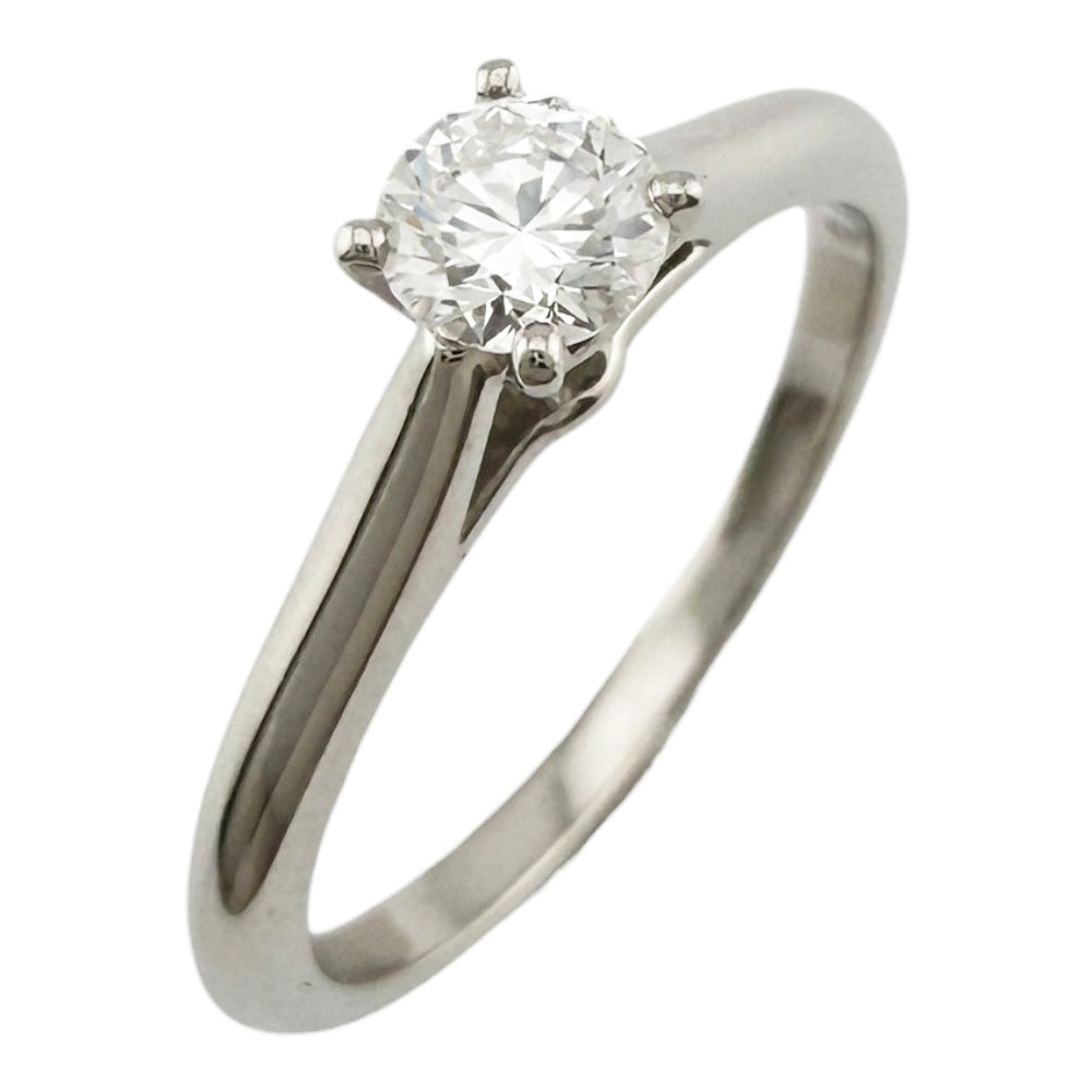 CARTIER Cartier Solitaire Ring No. 10 Pt950 Platinum Diamond