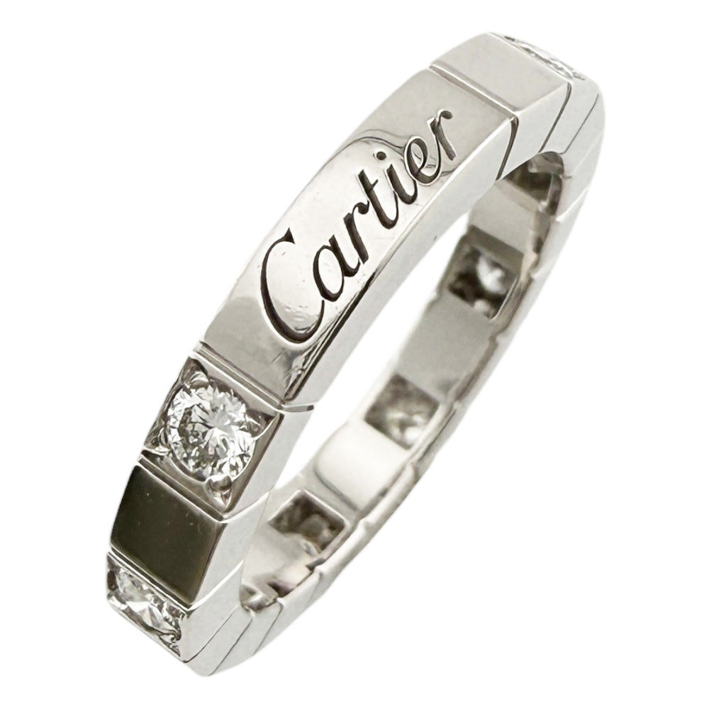 CARTIER カルティエ ラニエール ハーフダイヤモンド リング 指輪 8号 