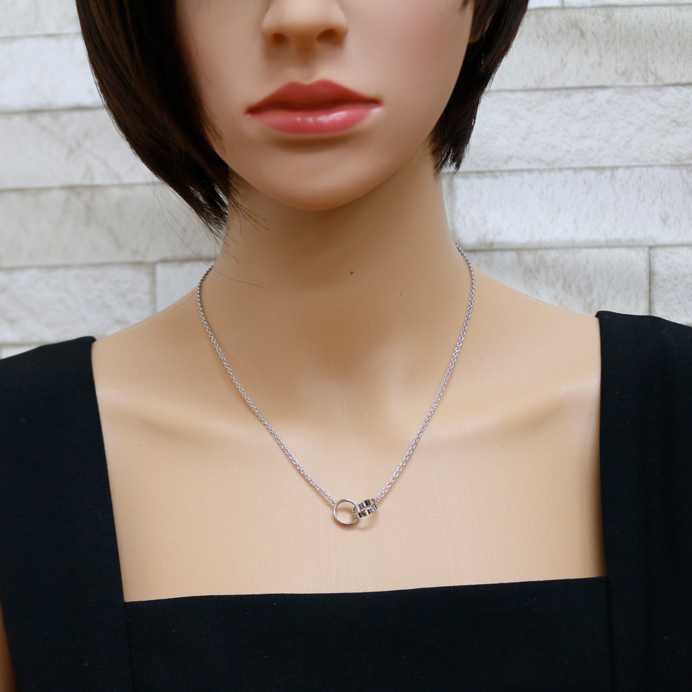 Used] Cartier K18WG Necklace Baby Love 18K White Gold Silver