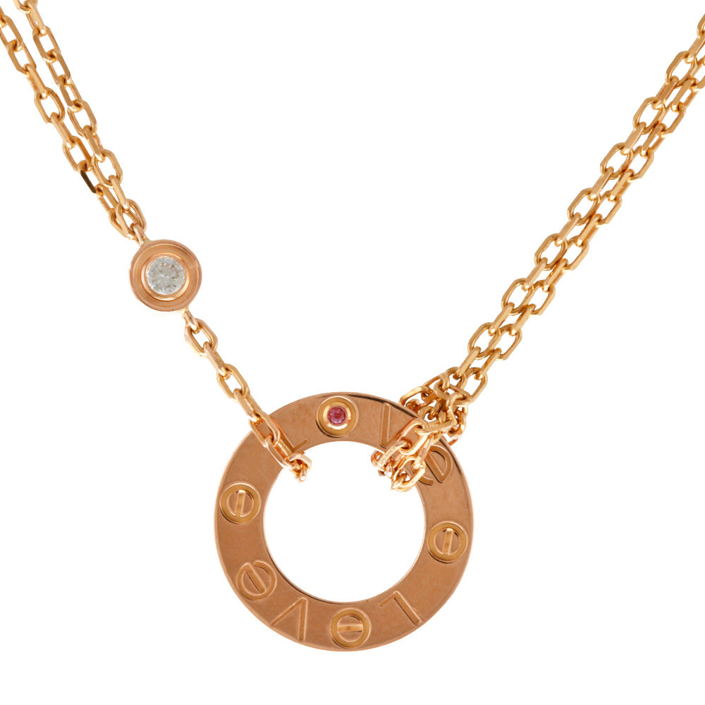 CARTIER カルティエ ラブサークル ネックレス 18金 K18ゴールド
