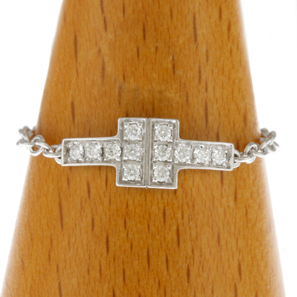 ティファニー TIFFANY&Co. TTWOチェーン リング 指輪 11号 18金