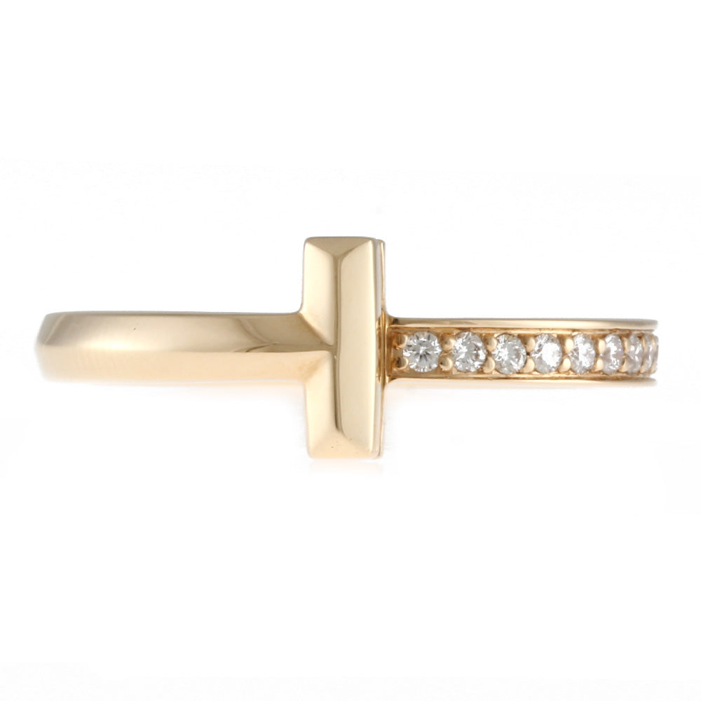 ティファニー TIFFANY&Co. Tワン ナロー リング・指輪 12号 18金 K18