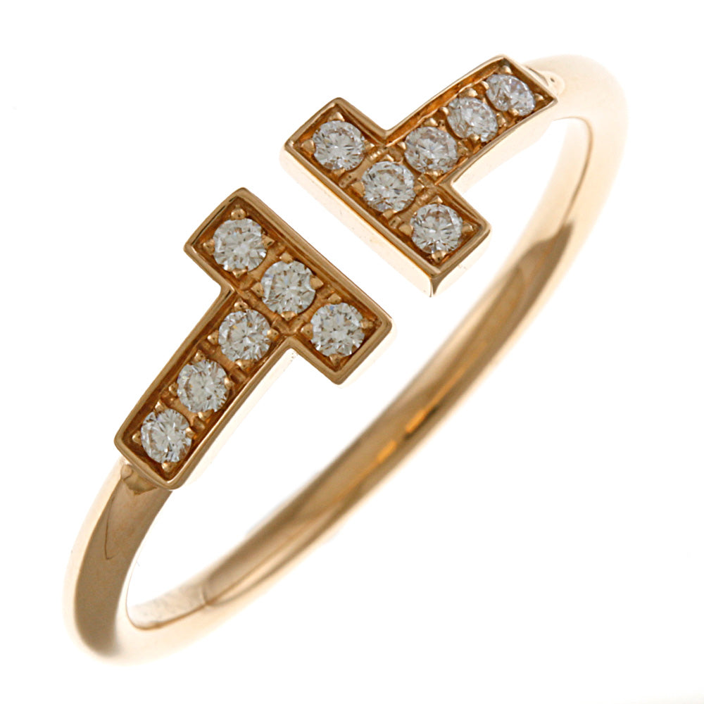 TIFFANY&Co. ティファニー Tワイヤー リング 指輪 14号 18金 K18ピンク