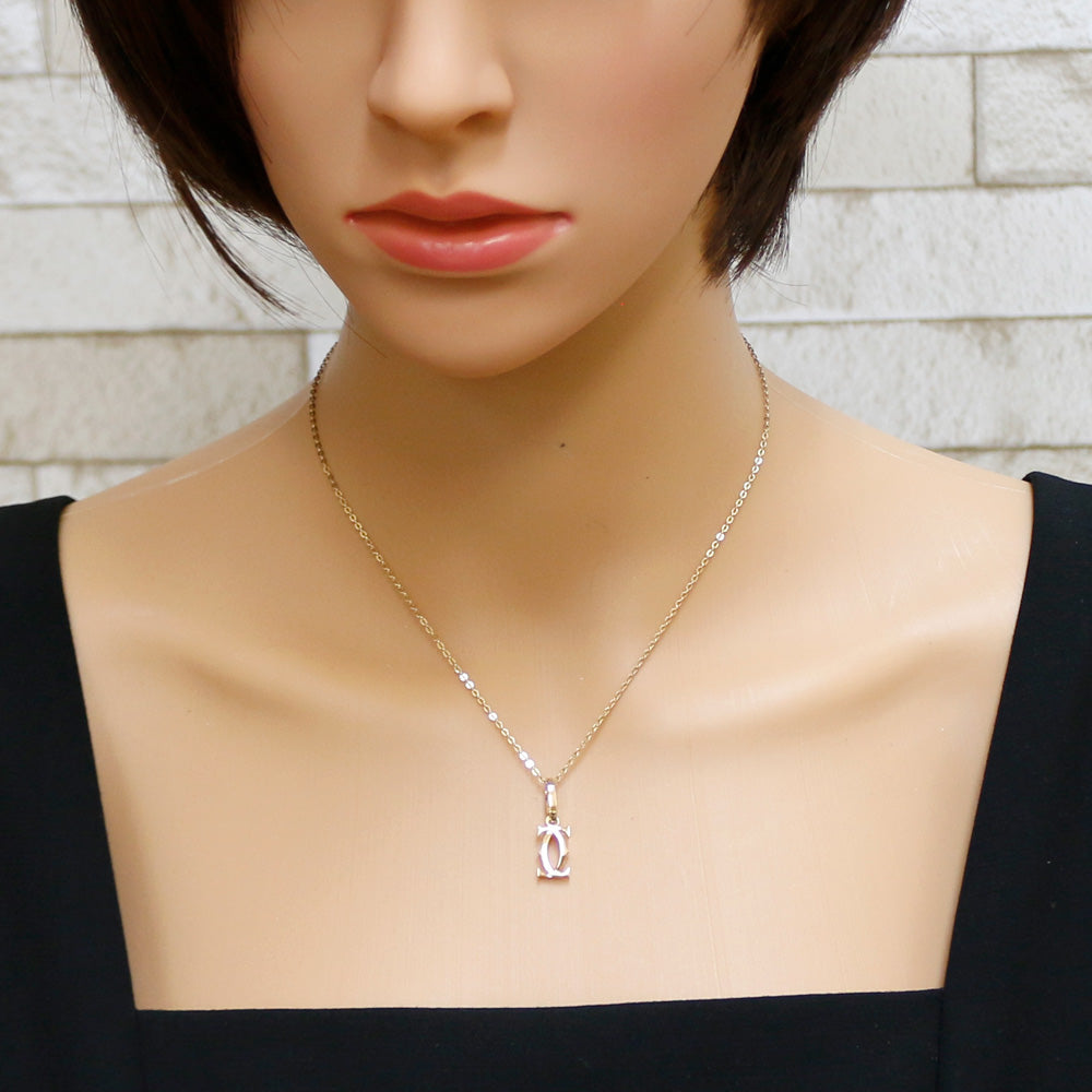 Cartier 2C Pendant Top 18K Yellow Gold Women's Pre-Owned – 【公式