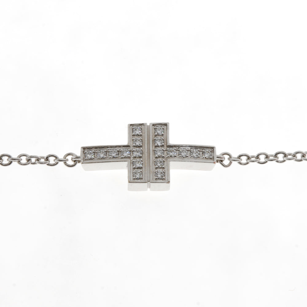Tiffany & Co. ダブル T ダイヤブレスレット 極美品 Tiffany & Co ダブルTダイヤブレスレットです 極美品