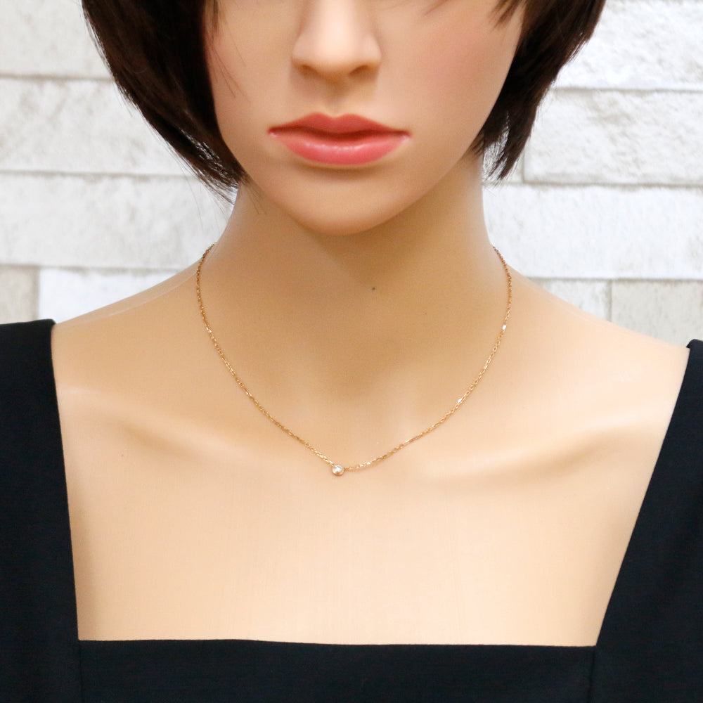 カルティエ CARTIER ダムール ディアマンレジェ ネックレス 18金 K18