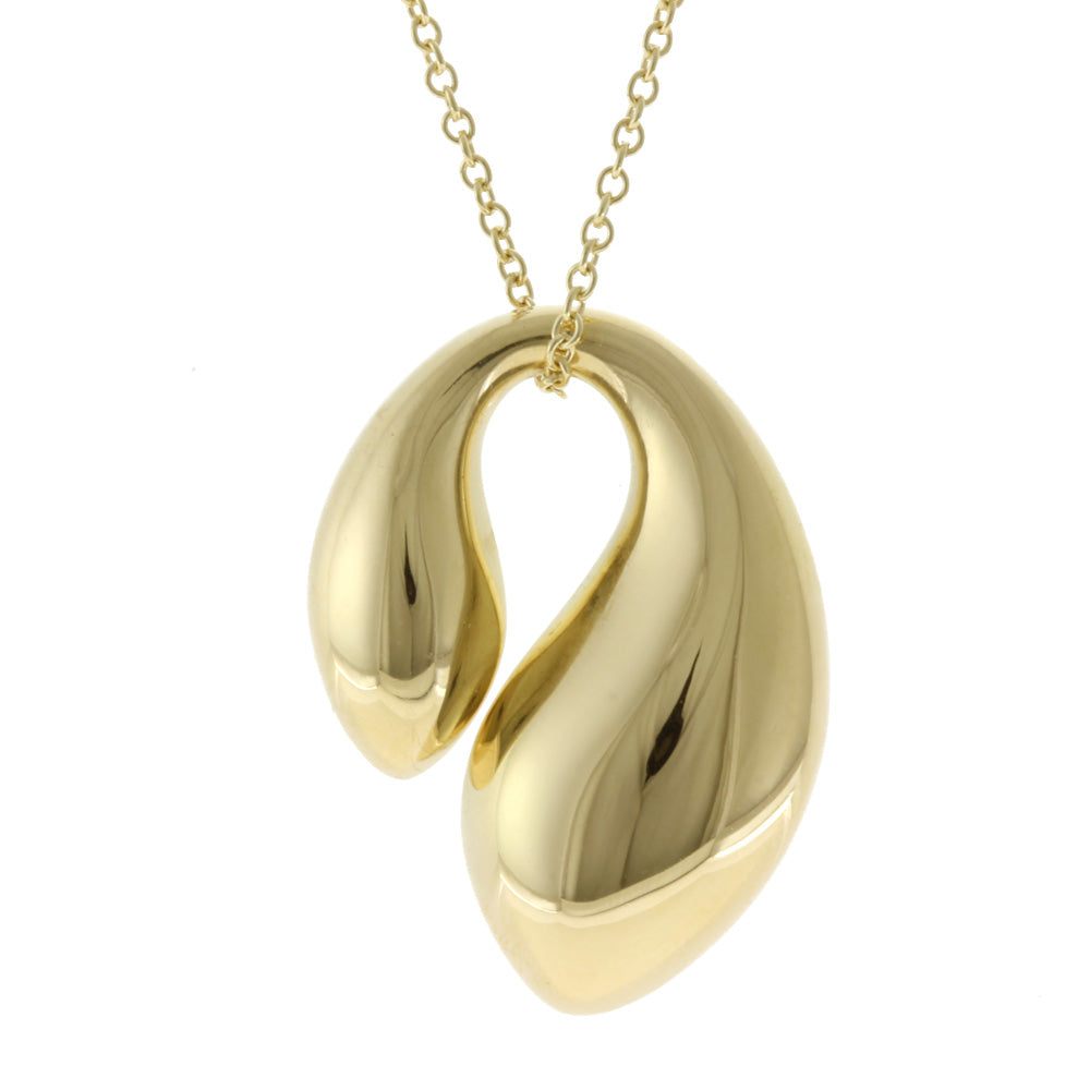 ティファニー TIFFANY&Co. ダブルティアドロップ ネックレス 18金 K18
