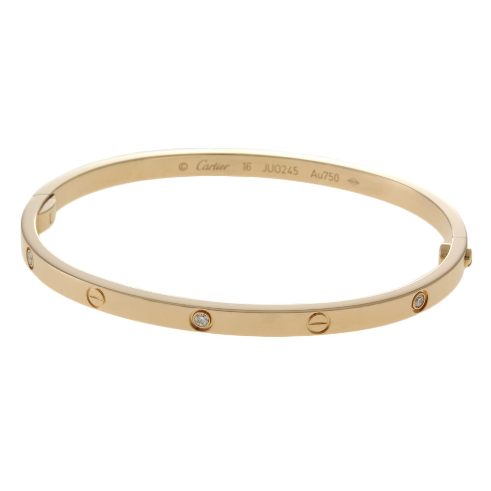 CARTIER カルティエ ラブブレス SM ＃16 バングル 18金 K18ピンク