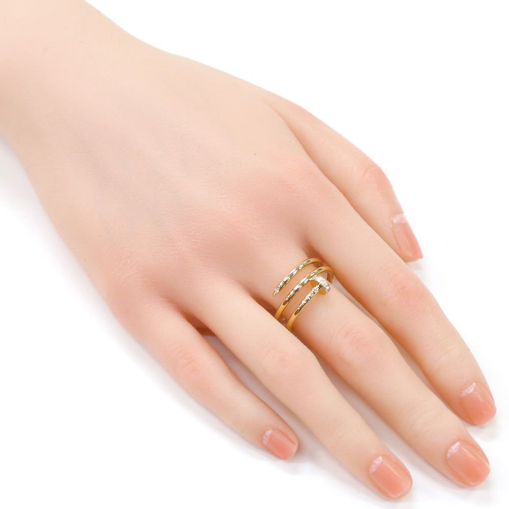 【CARTIER】ジュストアンクル JUSTE UN CLOU RING SM CARTIER Juste un Clou Ring, size 16, 18K, K18 yellow gold, diamond