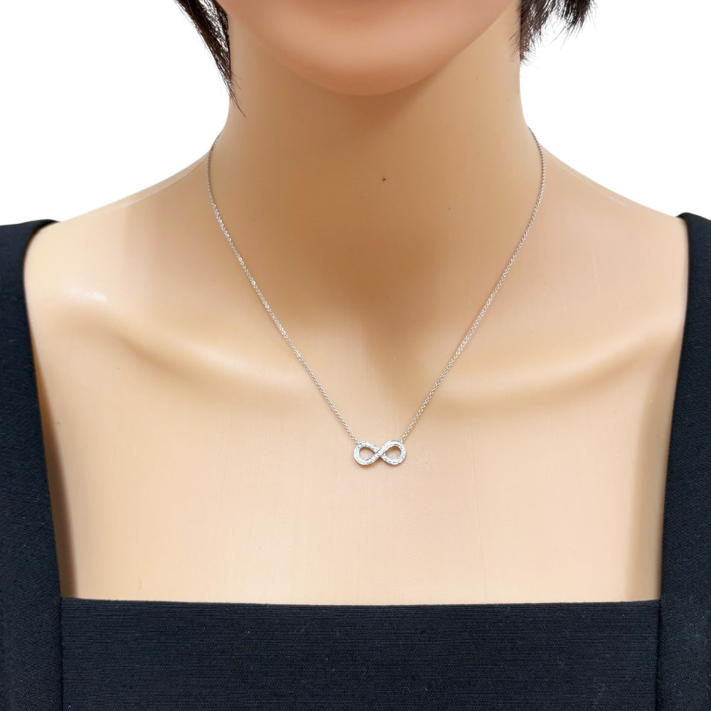 TIFFANY&Co. Tiffany Infinity Necklace Pt950 Platinum Diamond