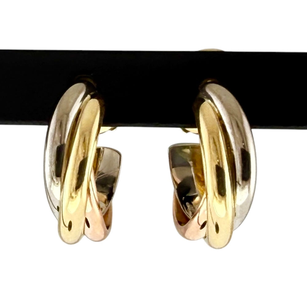 カルティエトリニティピアス CARTIER カルティエ トリニティ ピアス 18金 K18イエローゴールド ユニ