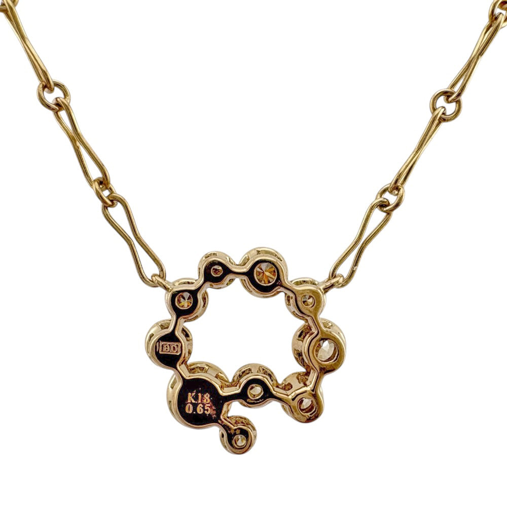 KASHIKEY カシケイ ベゼル ネックレス 18金 K18ゴールド ダイヤモンド
