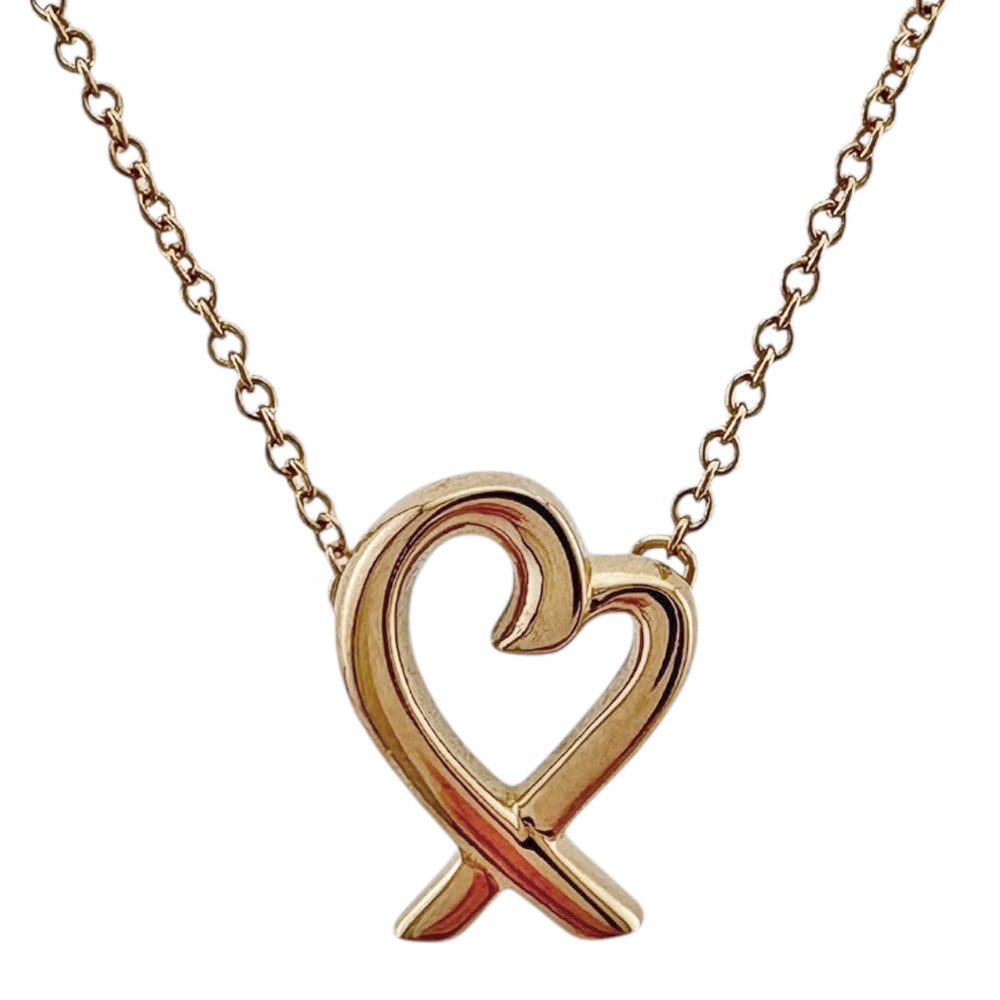 TIFFANY&Co. ティファニー ラビングハート ネックレス 18金 K18ピンク