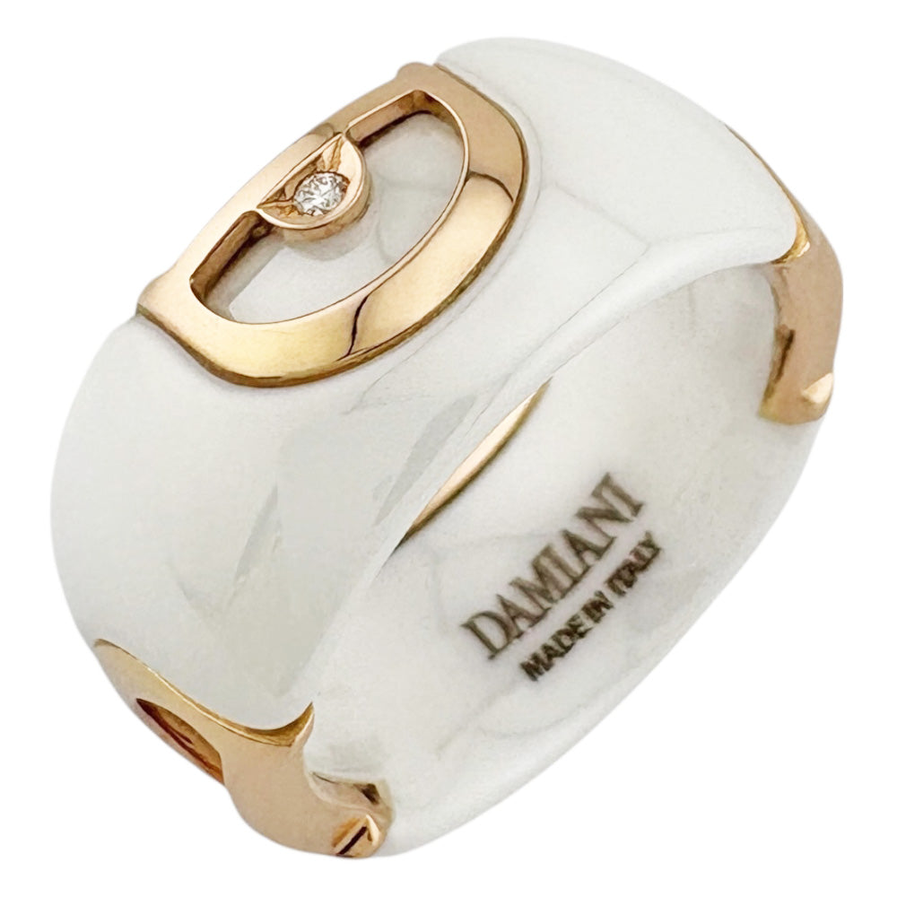 Damiani ダミアーニ Dアイコン リング 指輪 10.5号 18金 K18ピンク