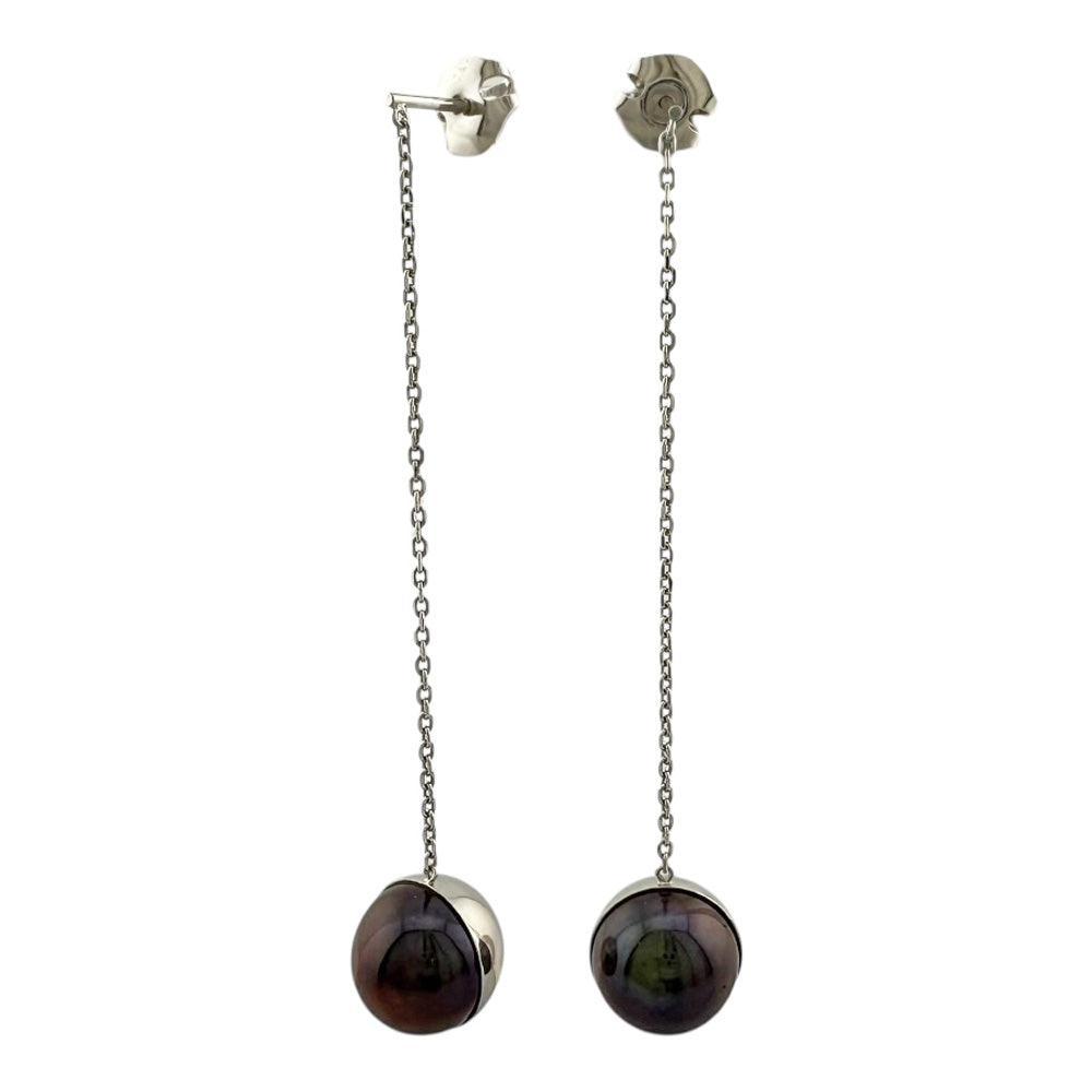 TASAKI タサキ アルルカン ピアス 18金 K18ホワイトゴールド ブラック