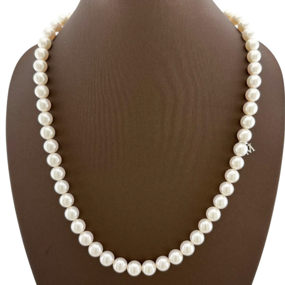 MIKIMOTO ミキモト ネックレス シルバー パール レディース 中古