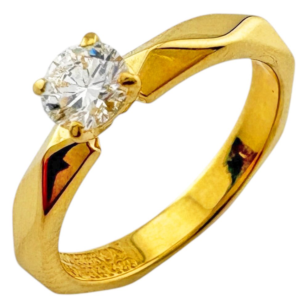Boucheron ブシュロン ファセット ソリテール リング 指輪 6号 18金