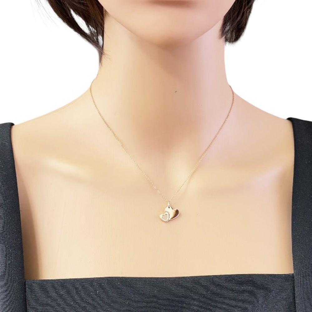 TIFFANY&Co. ティファニー スウィートダブルハート ネックレス 18金