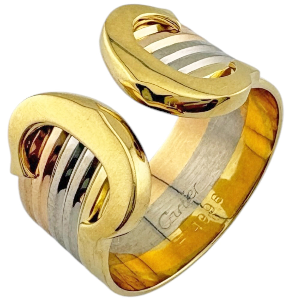 CARTIER カルティエ 2C リング 指輪 16号 18金 K18イエローゴールド