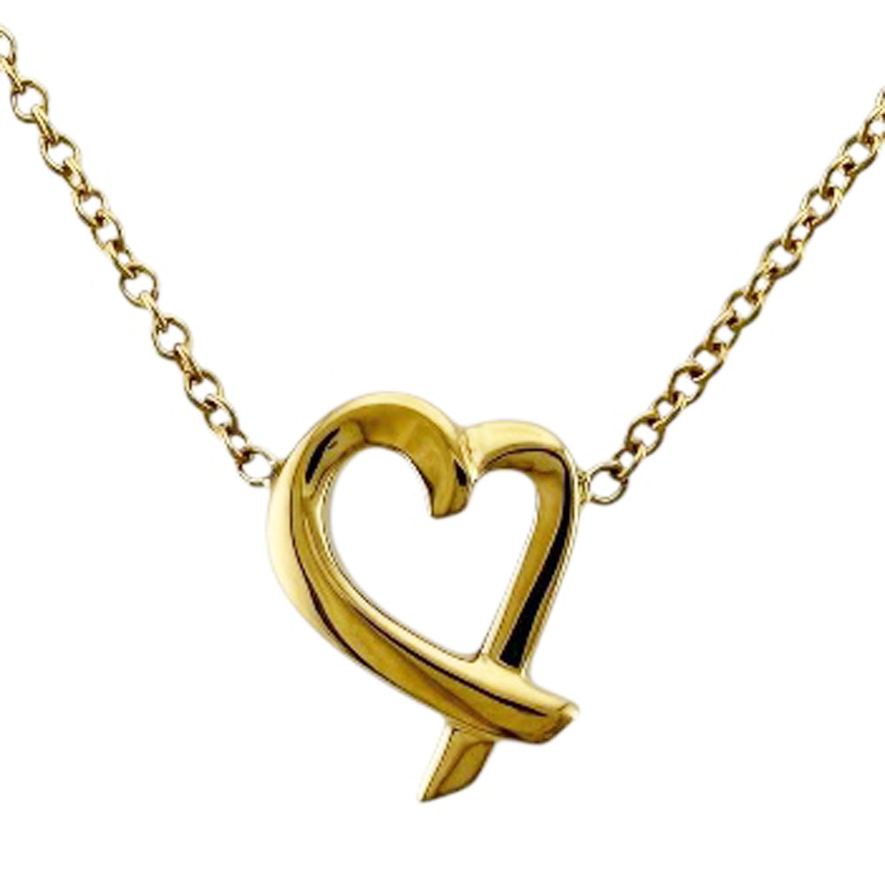 TIFFANY&Co. ティファニー ラビングハート ネックレス 18金 K18