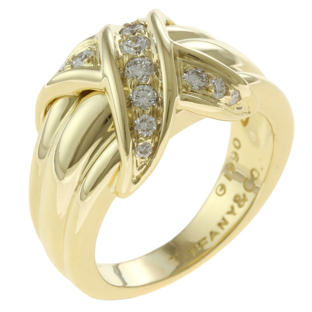 シグネチャー クロス リング・指輪 15号 18金 K18イエロー