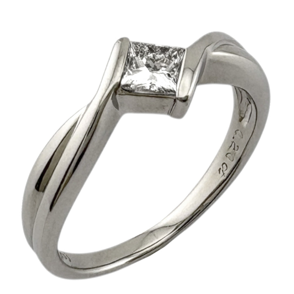 リング 指輪 8号 Pt900プラチナ ダイヤモンド レディース 中古