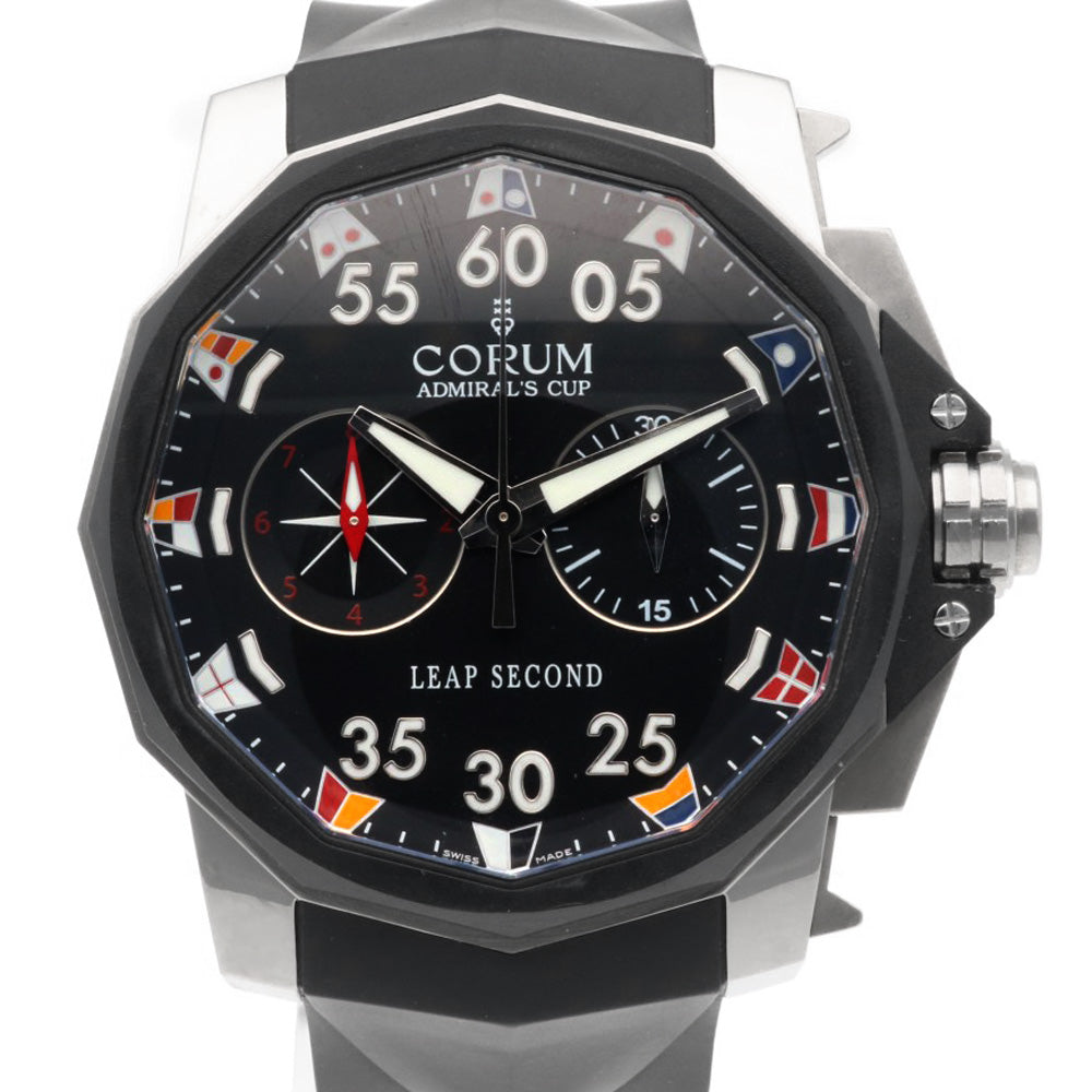 CORUM Admiral's Cup Leap Second Watch Titanium 01.0034 Automatic