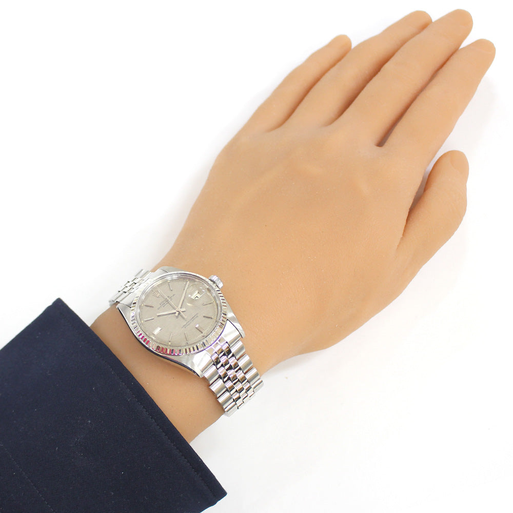 【60回無金利対象】ROLEX ロレックス デイトジャスト オイスターパーペチュアル 腕時計 ステンレススチール 1601 自動巻き メンズ 1年保証  中古