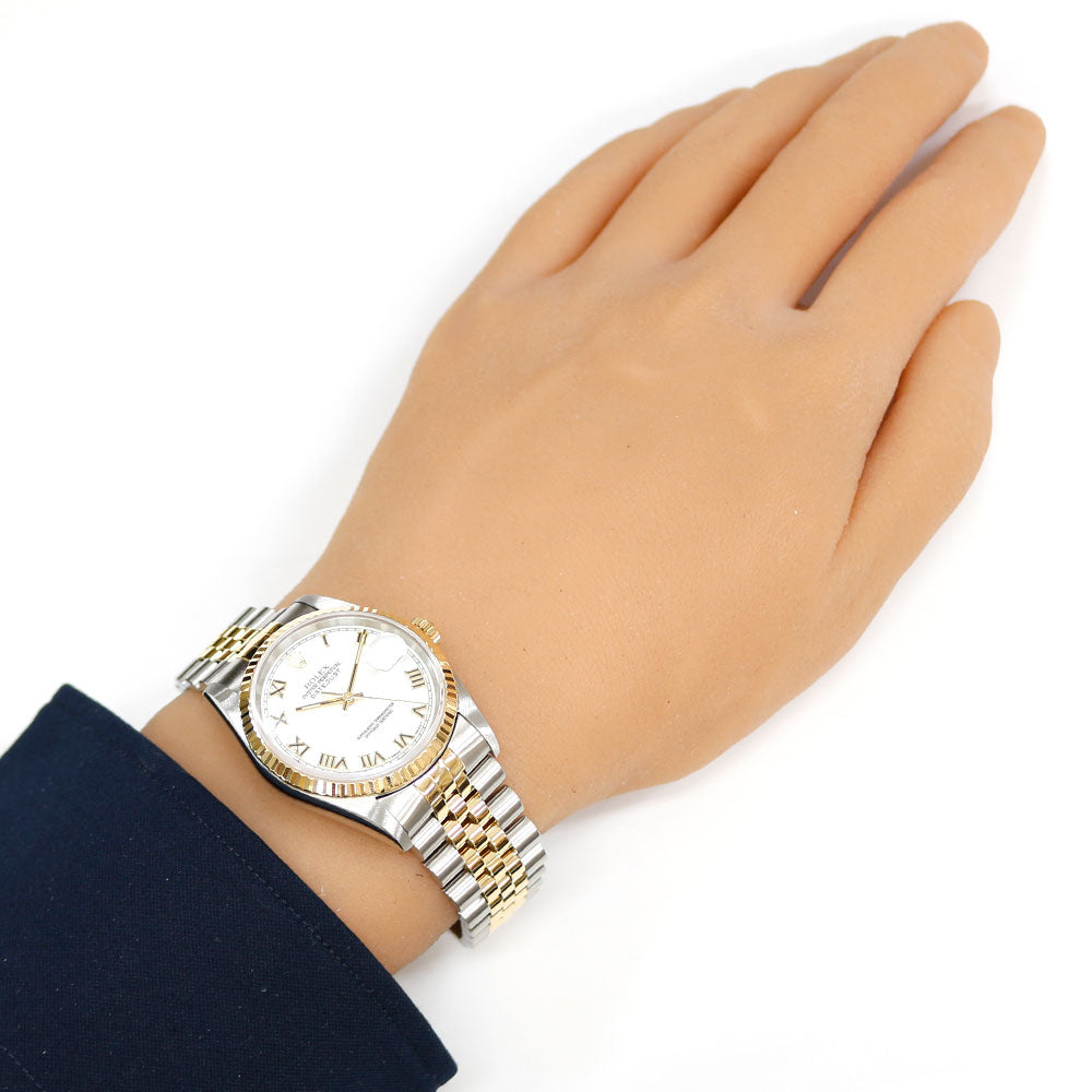 ROLEX ロレックス デイトジャスト オイスターパーペチュアル 腕時計 ステンレススチール 16233 自動巻き メンズ 1年保証 中古 –  【公式】リサイクルキング オンラインショップ