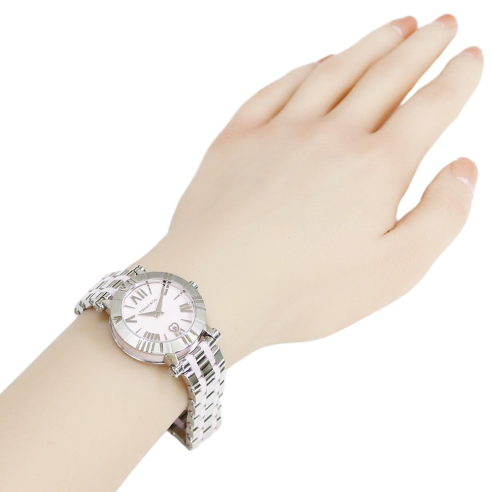 TIFFANY&Co. ティファニー アトラス 腕時計 ステンレススチール クオーツ レディース 1年保証 中古