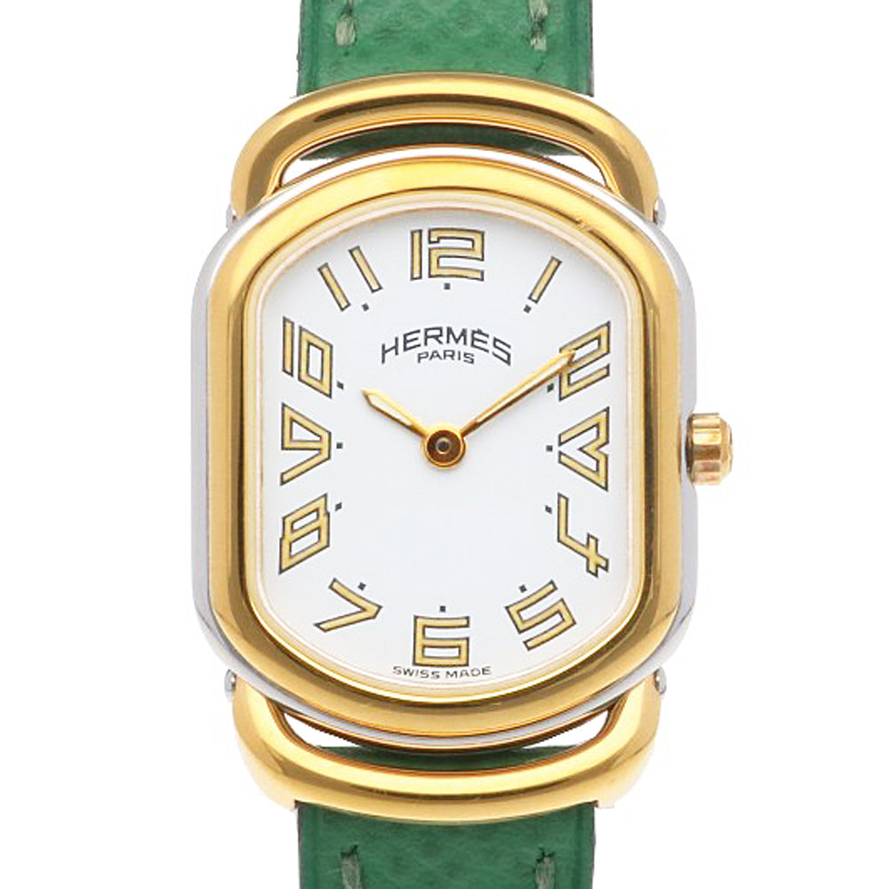 HERMES Rallye Watch Stainless Steel Quartz Ladies 1 Year Warranty