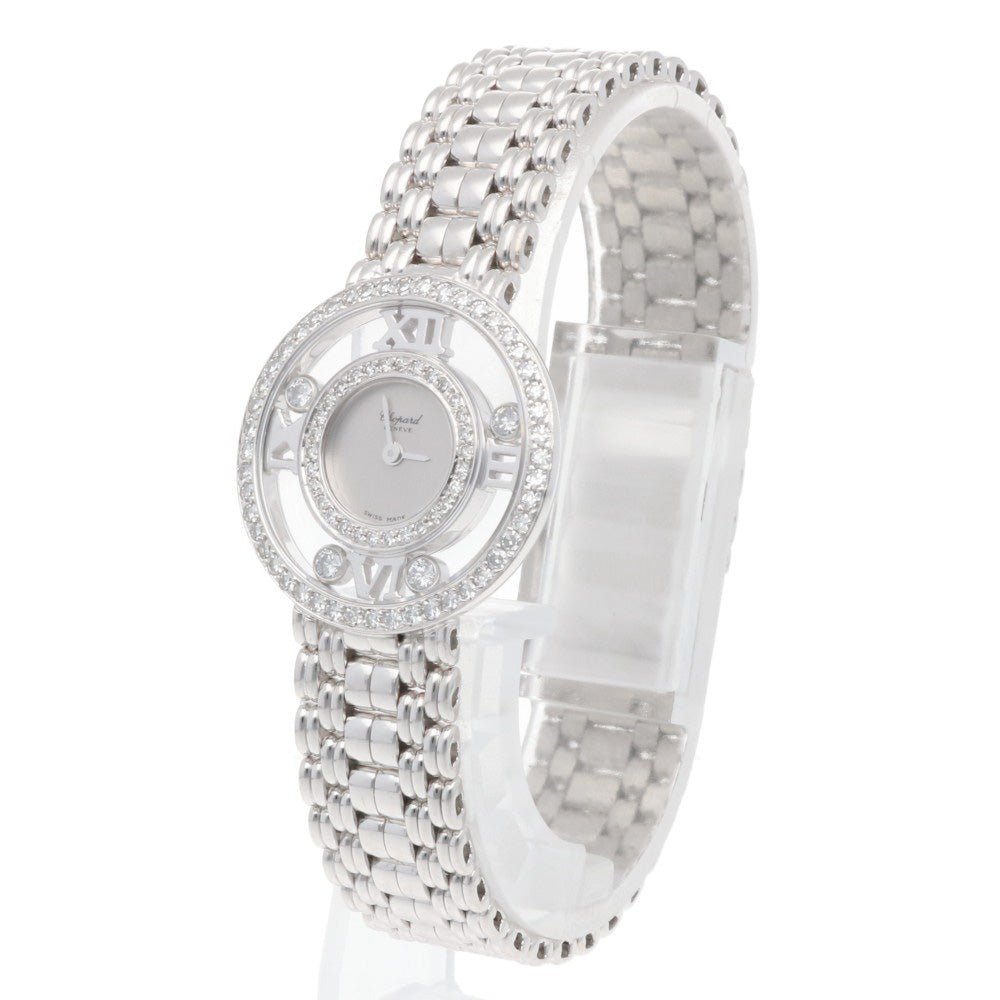 正規店メンテ済み☆ショパール☆ハッピーダイヤ☆18KWG☆ブレス☆クォーツ☆中古 楽天市場】CHOPARD ショパール ハッピーダイヤモンド 4097 K18 金無垢