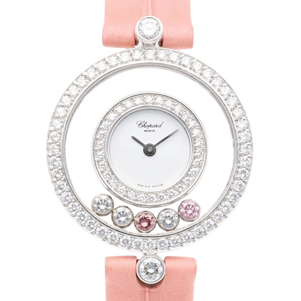 Chopard ショパール ハッピーダイヤモンド 腕時計 18金 K18ホワイト