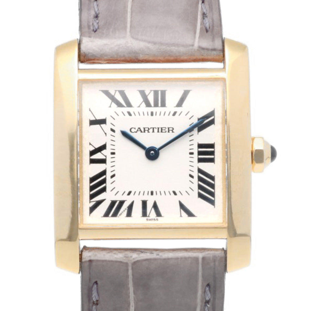 CARTIER カルティエ タンクフランセーズ MM 腕時計 18金 K18イエロー