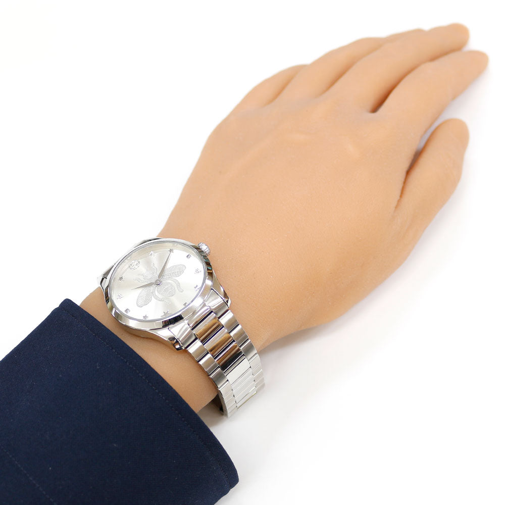 GUCCI グッチ Gタイムレス 腕時計 ステンレススチール 126.4(YA1264126