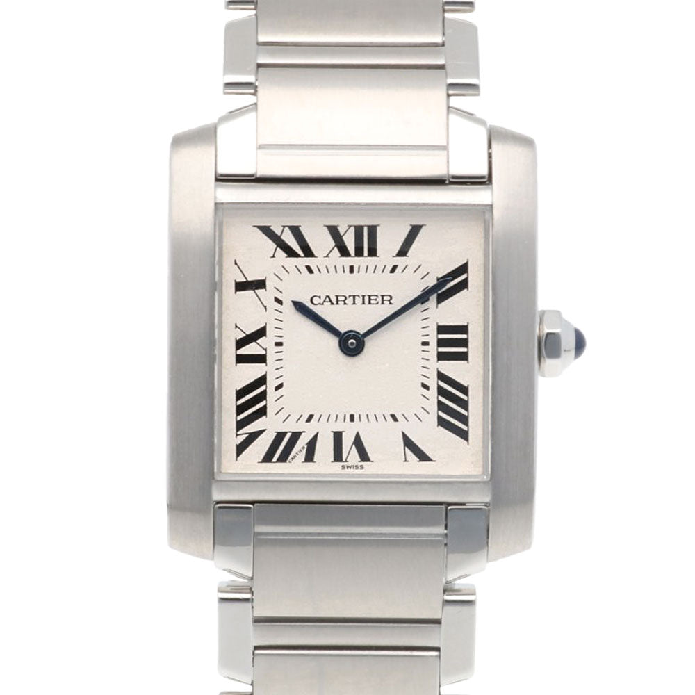 CARTIER カルティエ タンクフランセーズ MM 腕時計 ステンレススチール