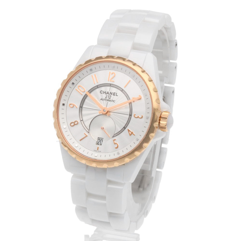 CHANEL J12 Watch Ceramic J12-365 Automatic Overhauled Men's 1 Year