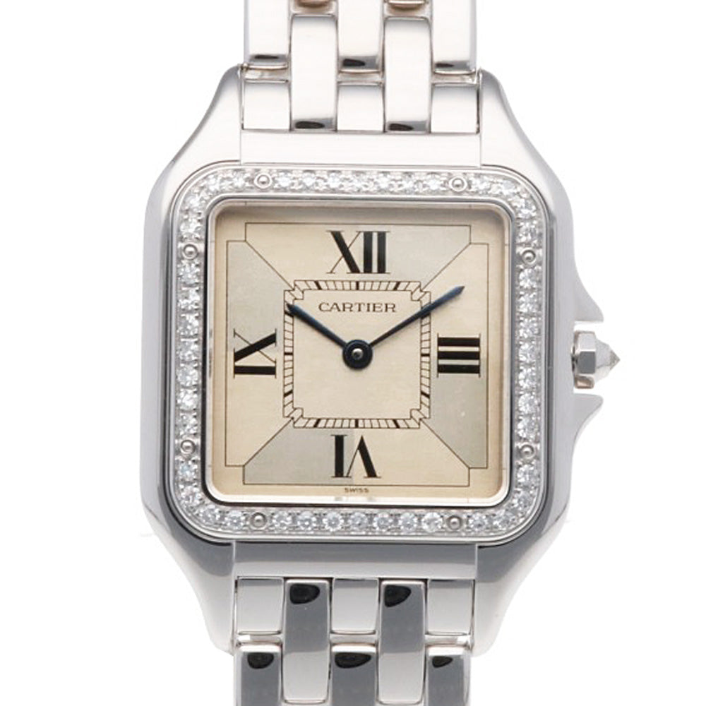 CARTIER カルティエ パンテールSM 腕時計 18金 K18ホワイトゴールド
