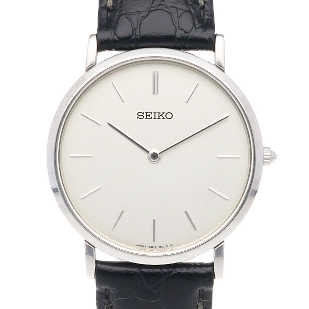 SEIKO セイコー メカニカル 腕時計 ステンレススチール 6810-8000 手