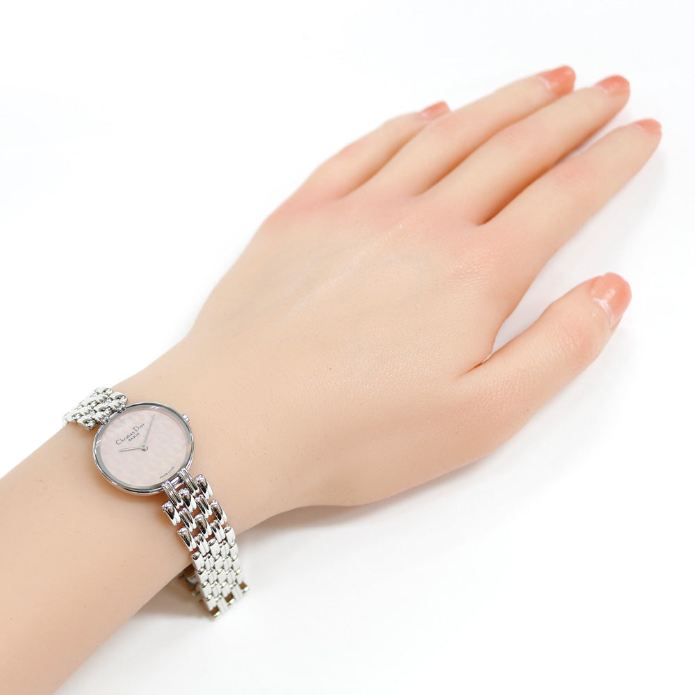 Christian Dior Bagheera Pink Trotter Watch Stainless Steel D44-120