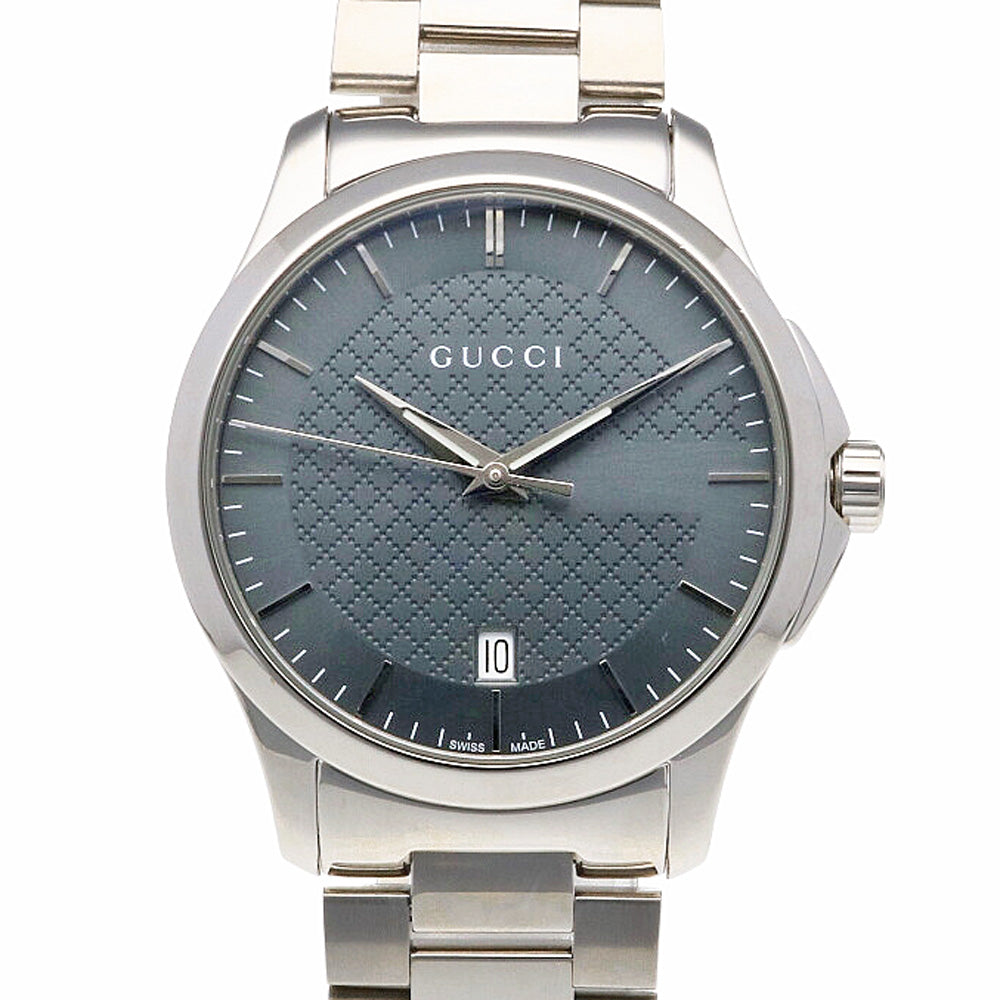 グッチ Gタイムレス 腕時計 時計 ステンレススチール 126.4 クオーツ メンズ 1年保証 GUCCI  中古 グッチ Gタイムレス 腕時計 時計 ステンレススチール 126.4 クオーツ